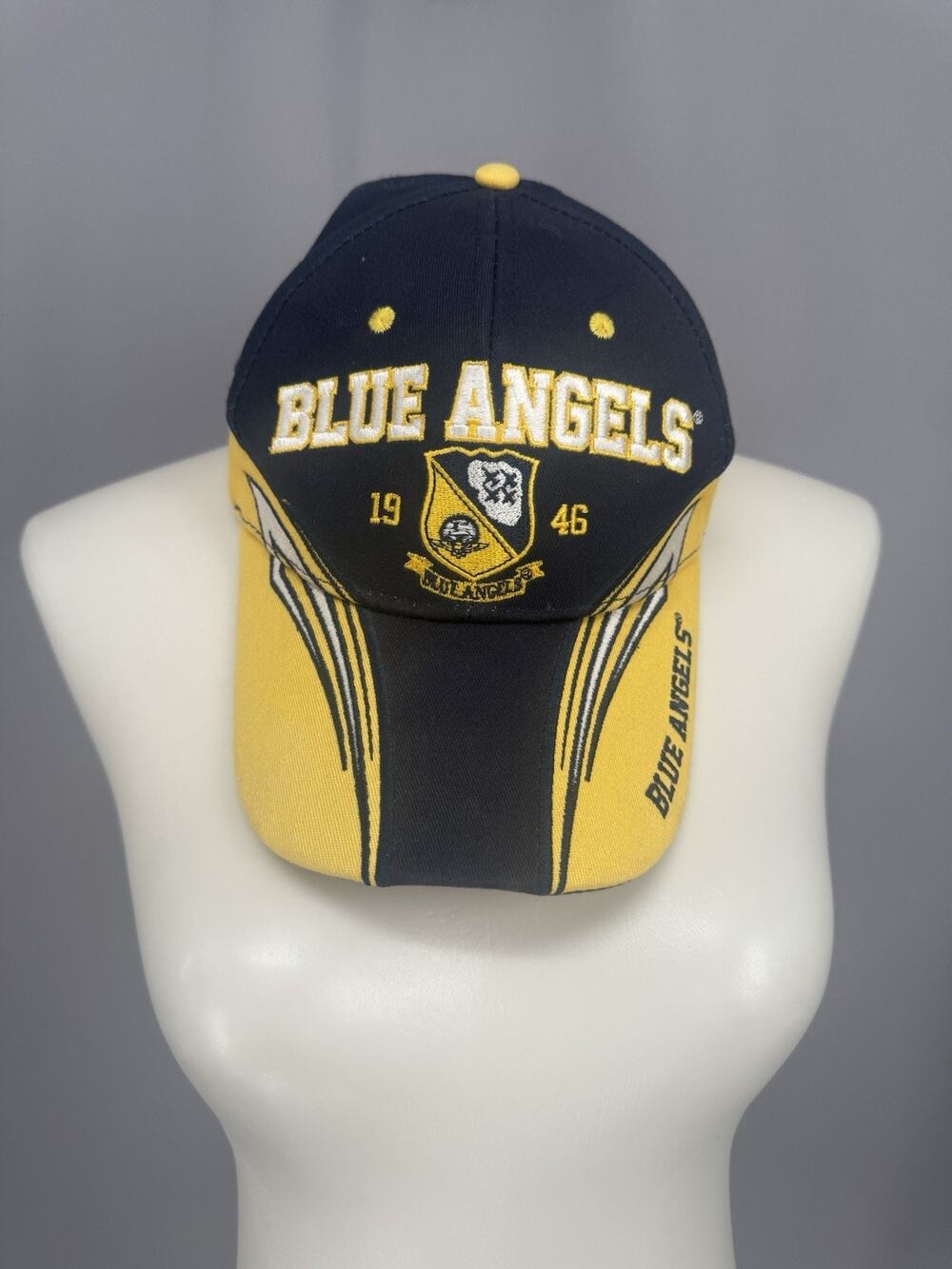 Navy Blue Angels Est. 1946 ML Caps Blue Gold hat cap Adjustable